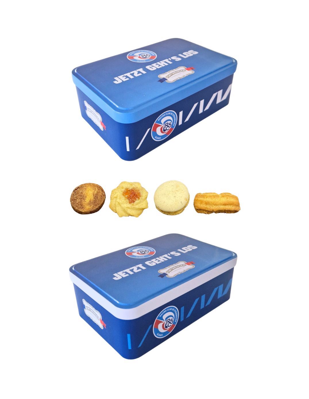 Sugar tin with Hansi decoration