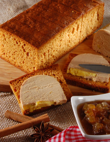 Pure Honey Gingerbread for foie gras 300g