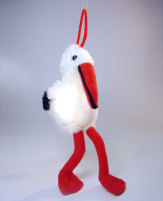 Stork soft toy
