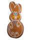 Laughing gingerbread rabbit