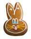 Gingerbread rabbit head